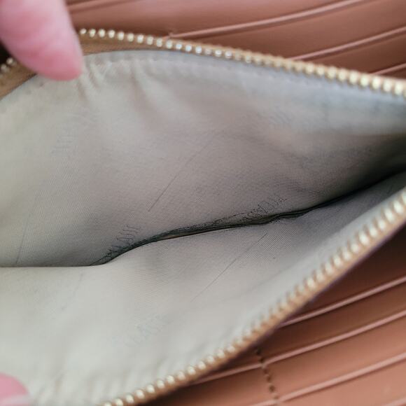 Alviero Martini Organizer Wallet US Map Geo Leather Italian Zip Around Clutch - Picture 7 of 11